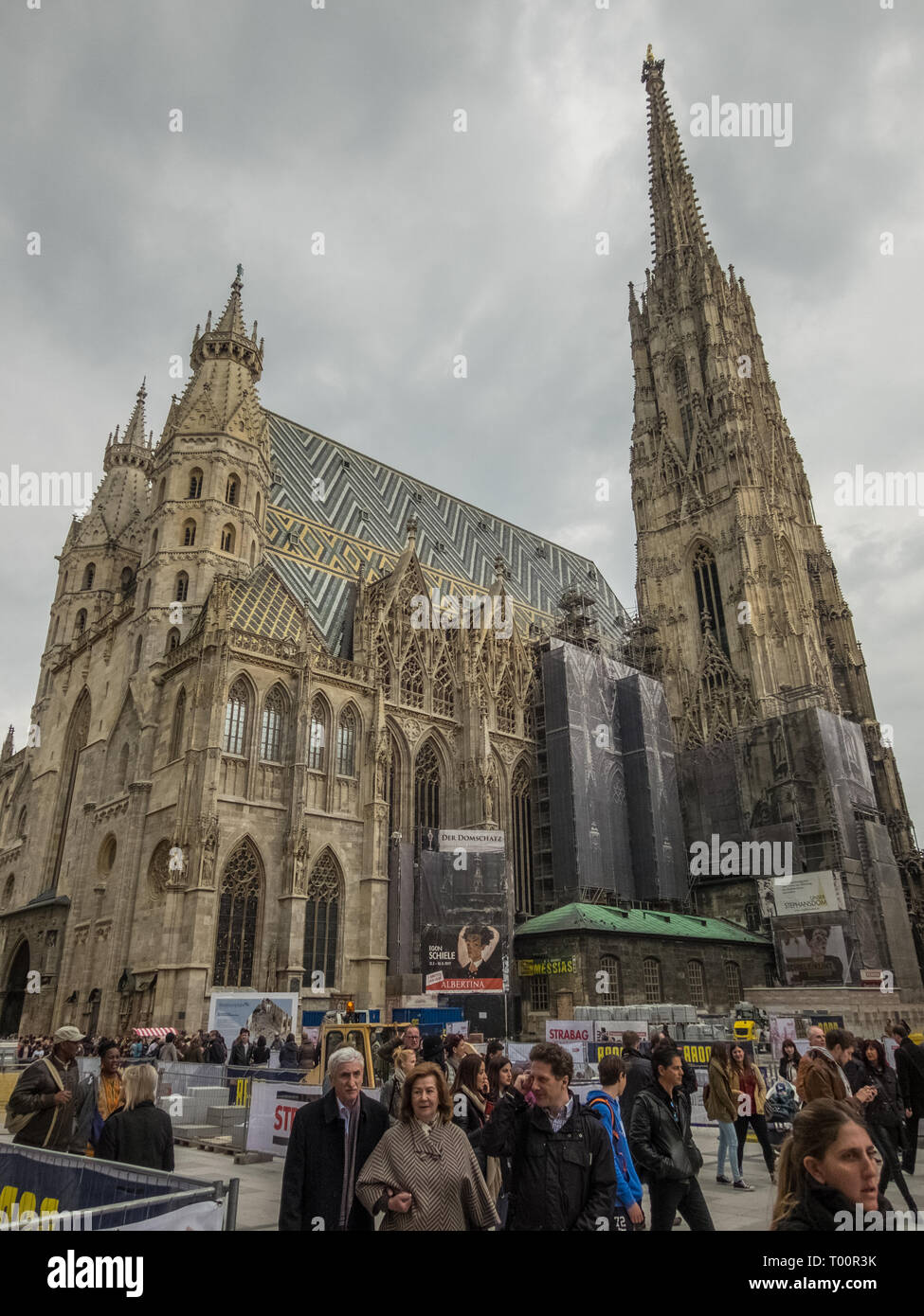 Dom St. Stephan im Zentrum Wiens Stockfoto