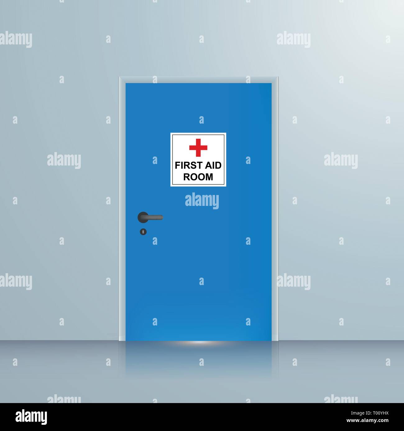 Erste Hilfe zimmer Vector Illustration Stock Vektor