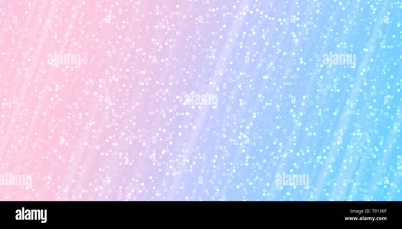 Hellblau Rosa Konfetti glitzer Hintergrund. Leuchtendes funkeln Textur. Stockfoto