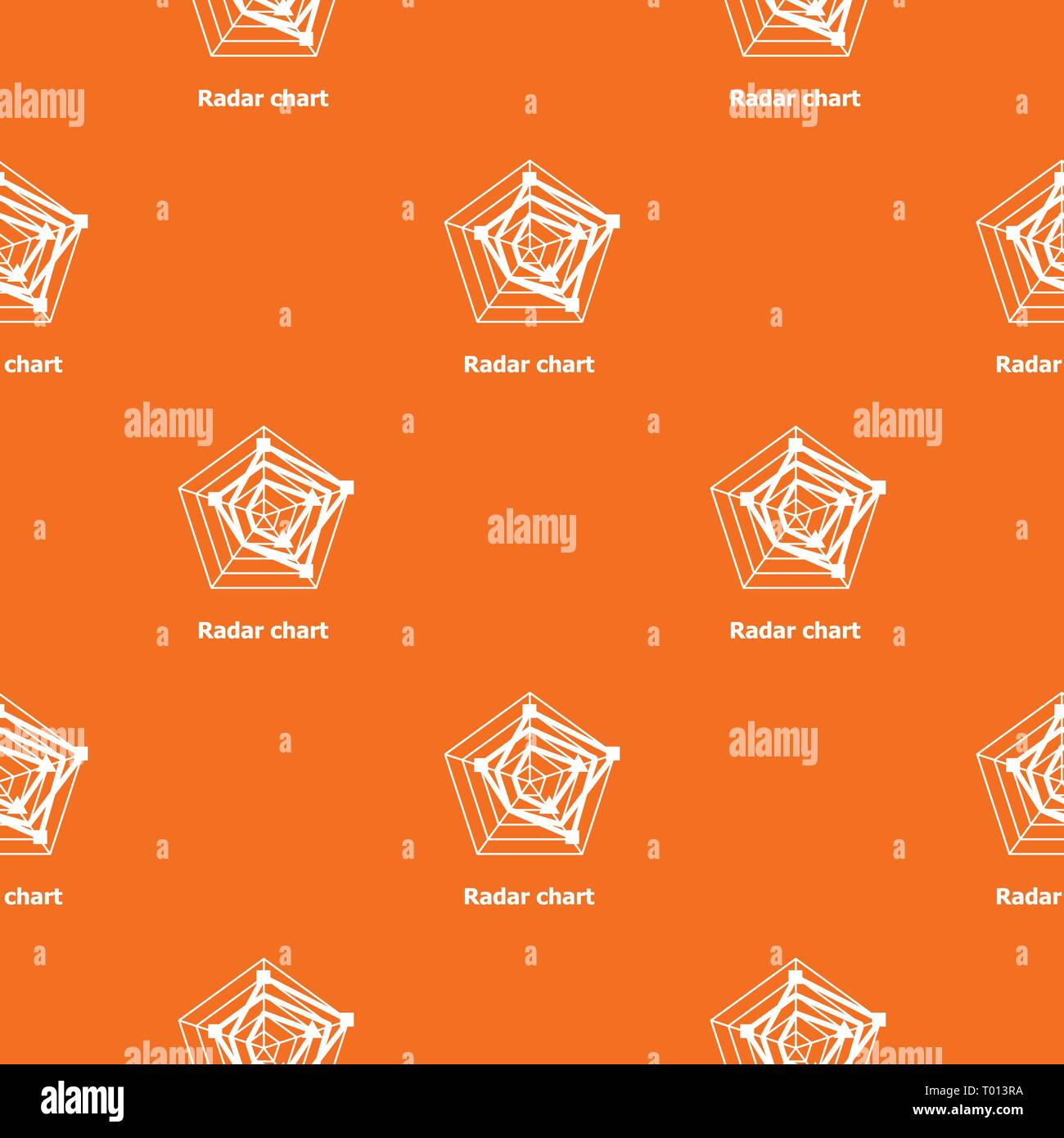 Radar Pattern Vector Radar Chart pattern Vector Orange Stock-Vektorgrafik - Alamy