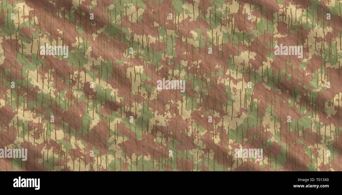 Wald Army Camouflage Hintergrund. Military Camo Kleidung Textur. Nahtlose Combat Uniform. Stockfoto