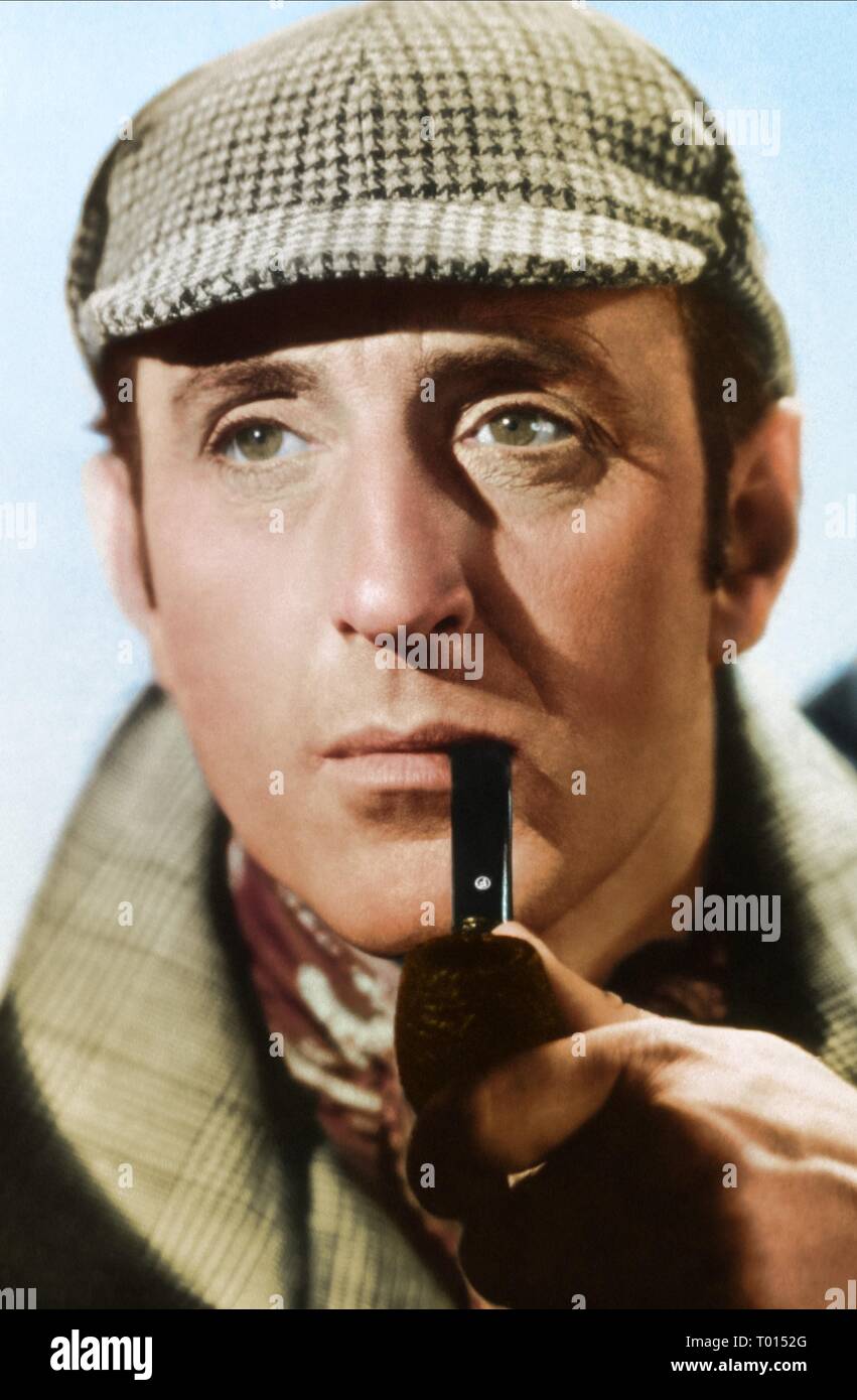 BASIL RATHBONE, DIE ABENTEUER DES SHERLOCK HOLMES, 1939 Stockfoto