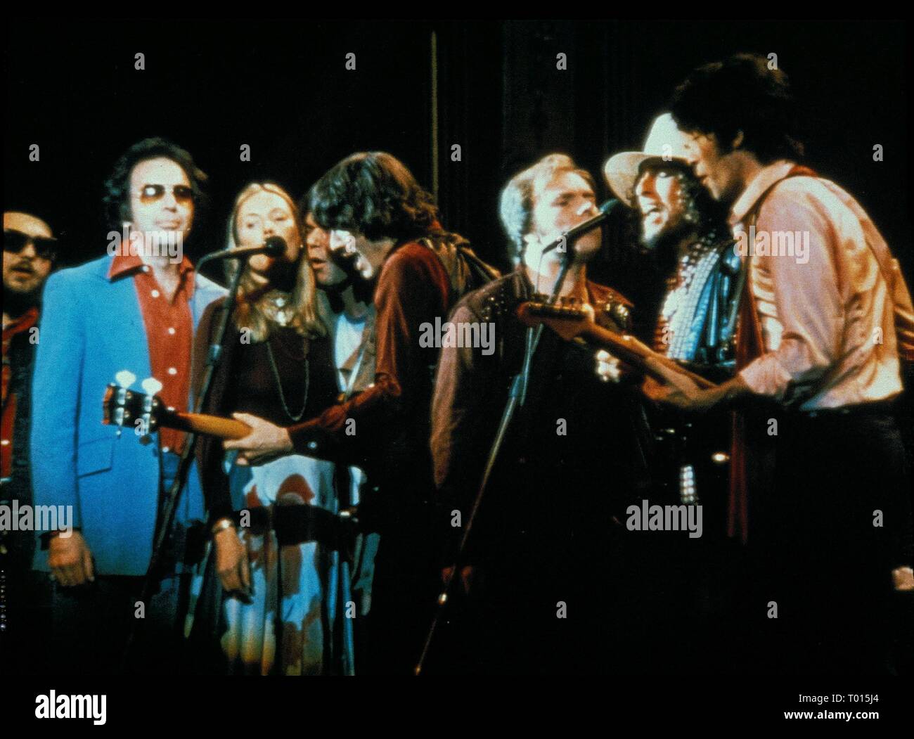 Der letzte Walzer, DR. JOHN, Neil Diamond, Joni Mitchell, Neil Young, RICK DANKO, Van Morrison, Bob Dylan, Robbie Robertson, 1978 Stockfoto