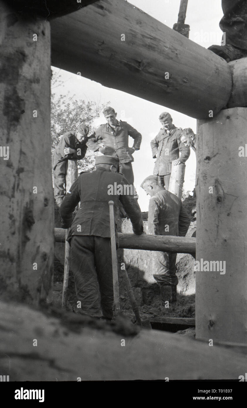 Wehrmacht Heer Ostfront - deutsche Armee an der Ostfront Stockfoto