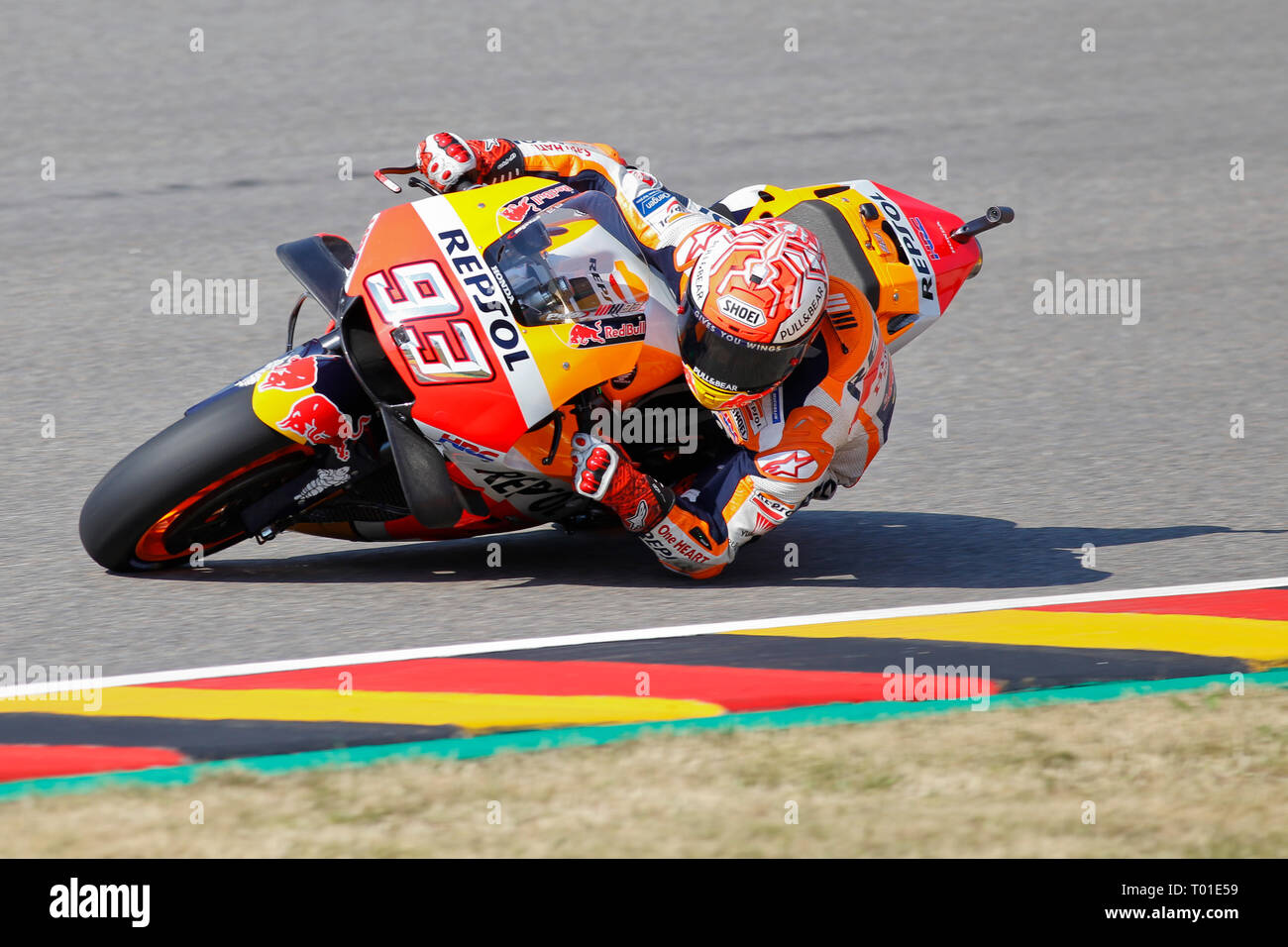 Marc Marquez (SPA) von Repsol Honda Team, MotoGP-Weltmeisterschaft 2018, Pramac Motorrad Grand Prix Deutschland, Sachsenring, 13.07.2018 Stockfoto