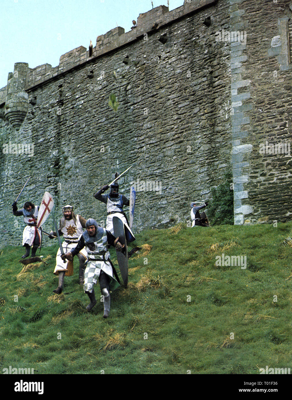MONTY PYTHON UND DER HEILIGE GRAL, Michael Palin, Graham Chapman, ERIC IDLE, Terry Jones, John Cleese, 1975 Stockfoto