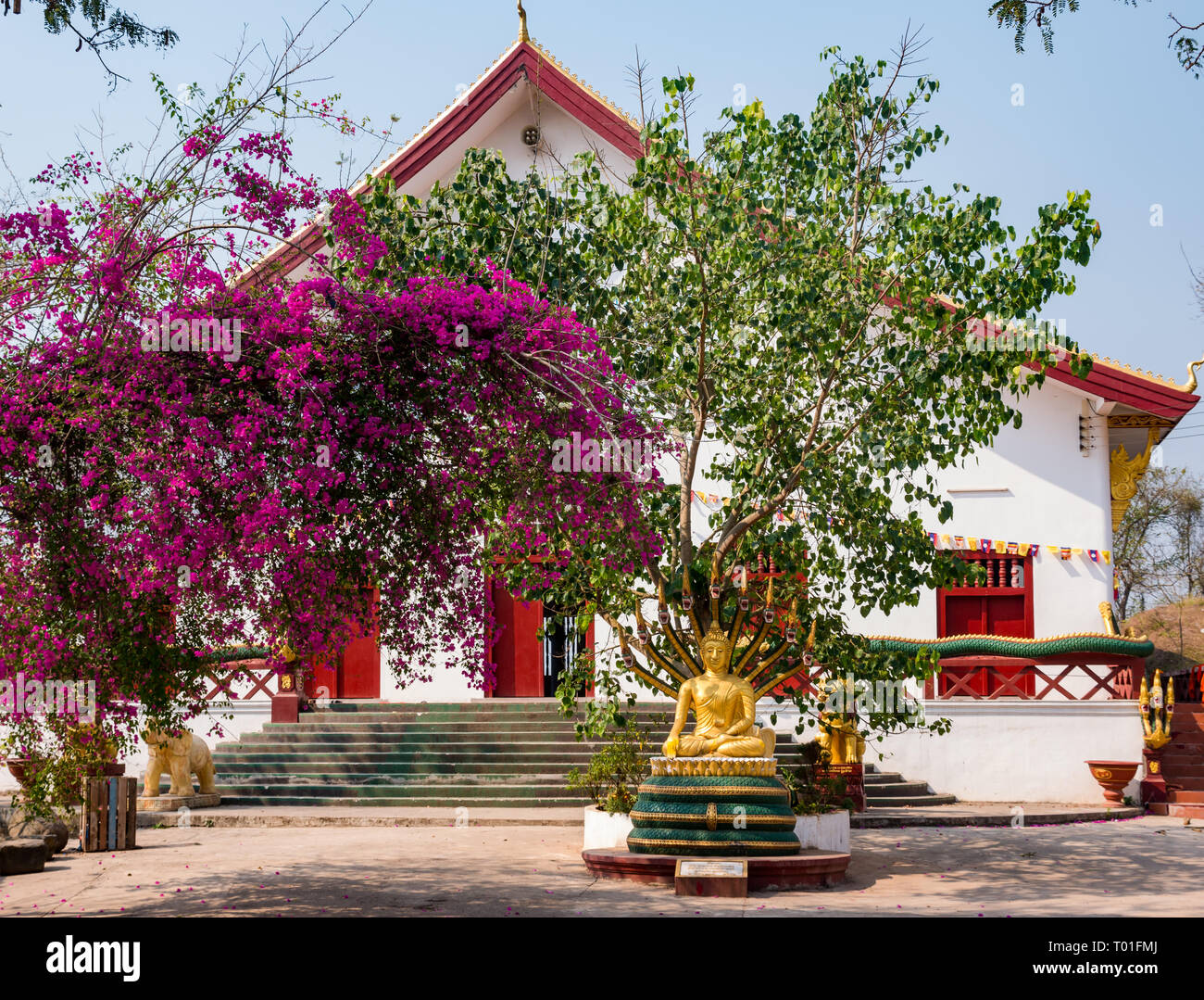 Buddhistisches Kloster Wat Phoy Khuay, Luang Prabang, Laos Stockfoto