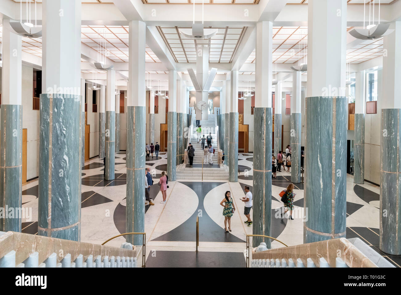 Foyer der Neuen Parlament, Capital Hill, Canberra, Australian Capital Territory, Australien Stockfoto