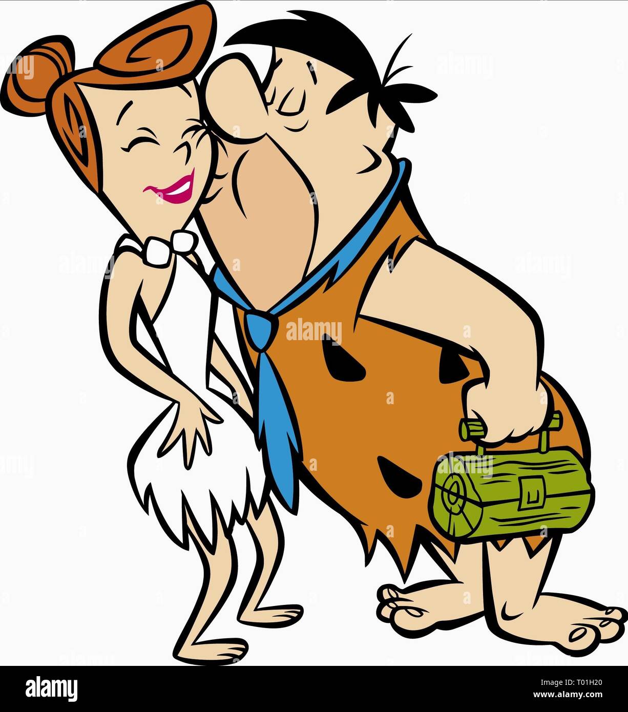 WILMA, FRED FLINSTONE, die FLINTSTONES, 1960 Stockfoto WILMA, FRED FLINSTONE, die FLINTSTONES, 1960 Stockfoto