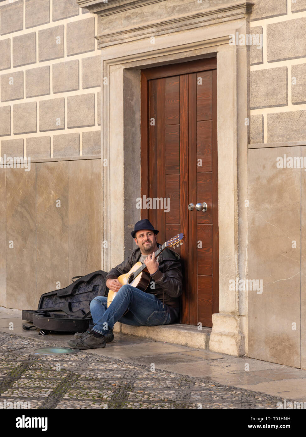Street Performer, Granada Stockfoto