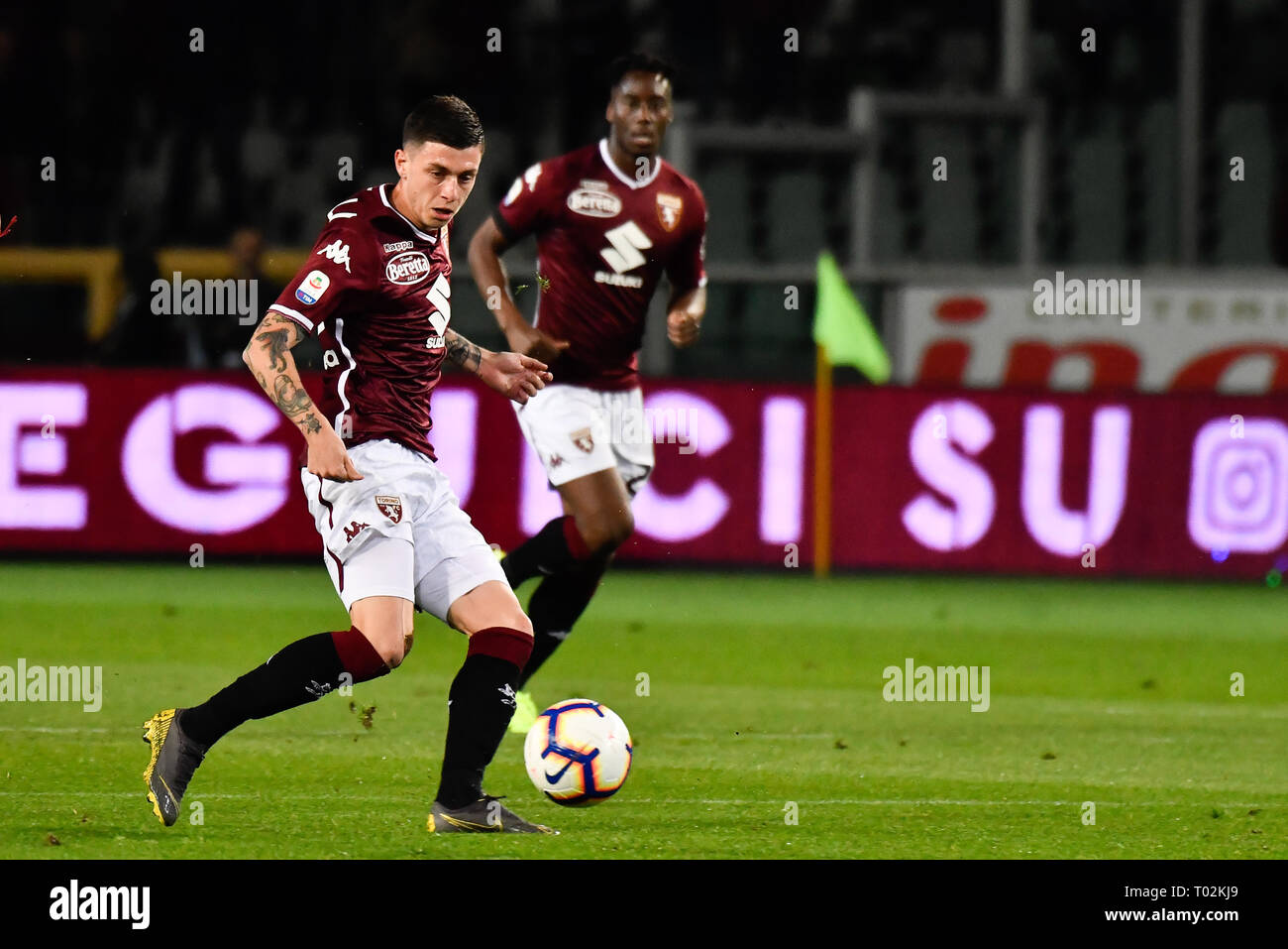 Turin, Italien. 16. März 2019. Daniele Baselli (Torino FC) während der Serie A TIM Fußballspiel zwischen Torino FC und FC Bologna im Stadio Grande Torino am 16. Mars, 2019 in Turin, Italien. Quelle: FABIO UDINE/Alamy leben Nachrichten Stockfoto