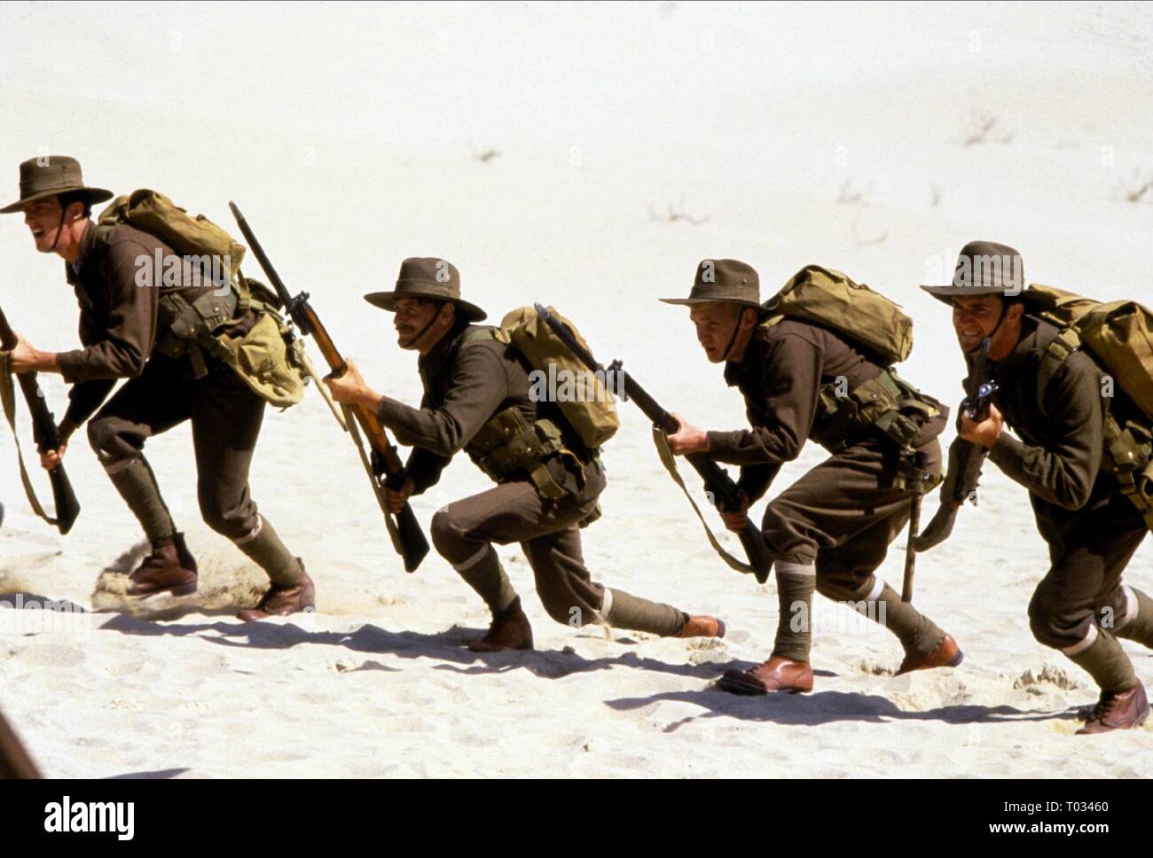 ROBERT GRUB, David argumentieren, MEL GIBSON, Gallipoli, 1981 Stockfoto