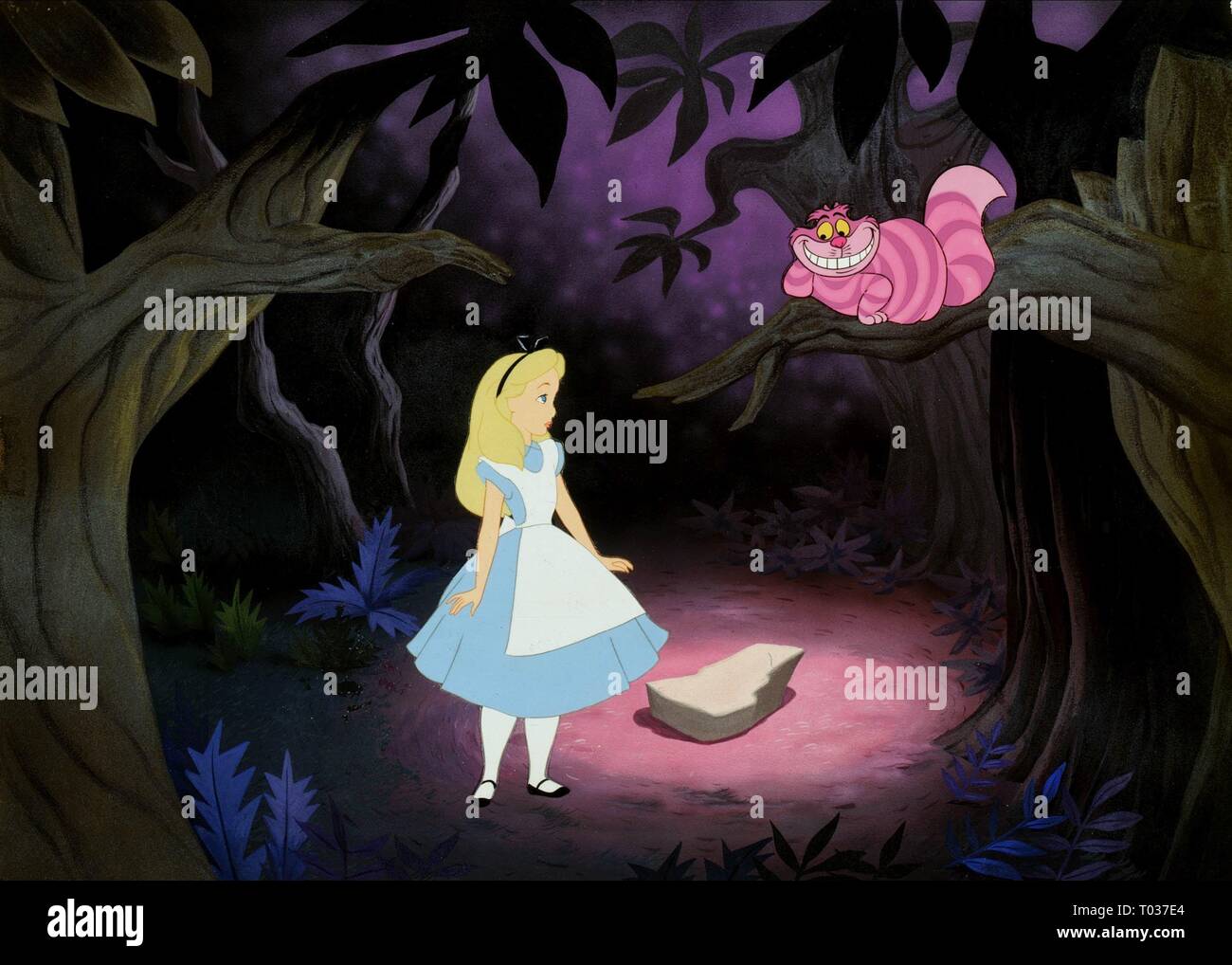 ALICE, die Cheshire Cat, Alice im Wunderland, 1951 Stockfoto