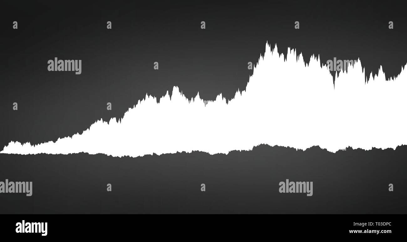 Infografik von Spectrum white noise sound Wellenform, Diagramm, Grafik Konzept. Vector Illustration Stock Vektor