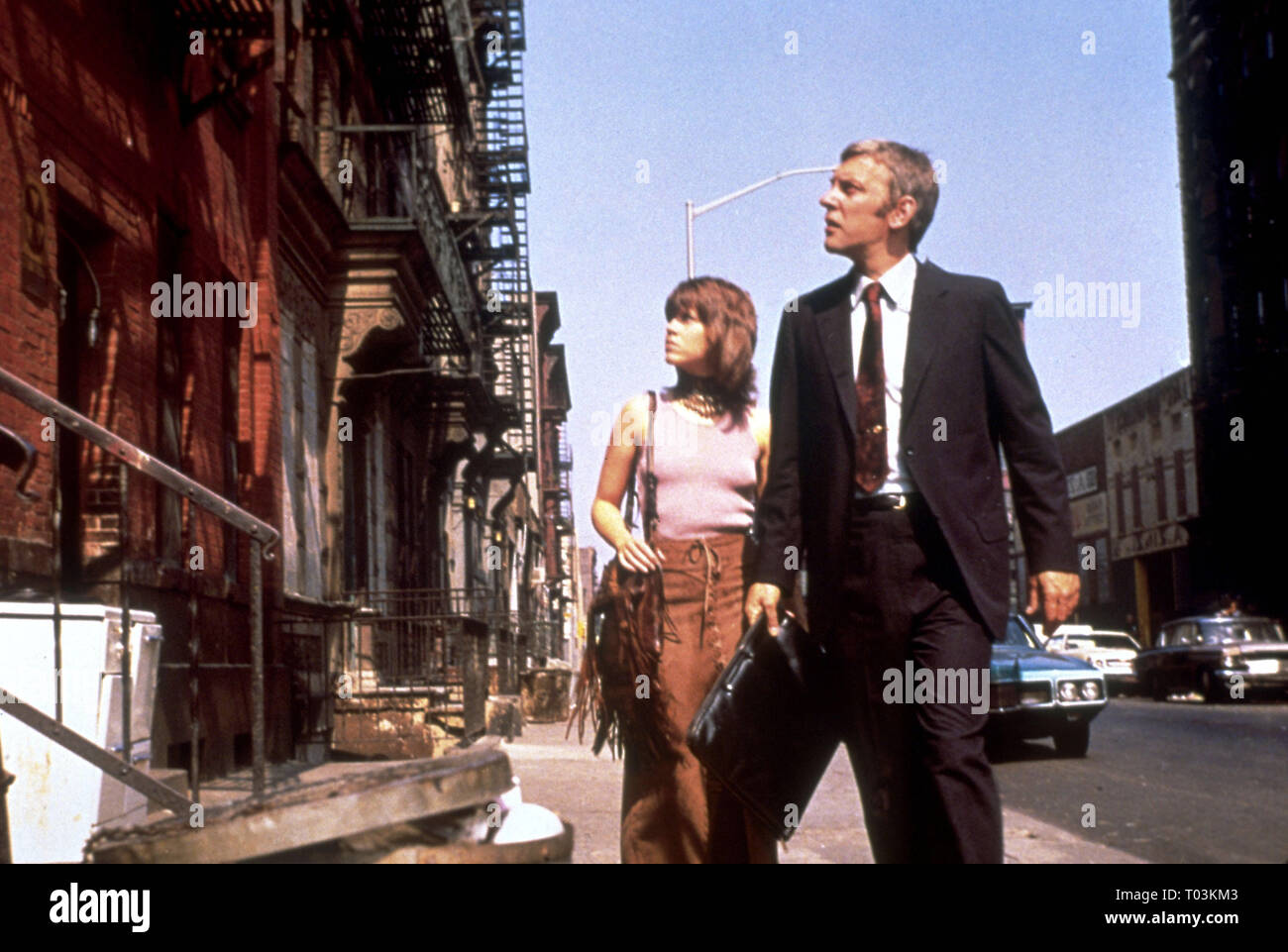 JANE FONDA, Donald Sutherland, KLUTE, 1971 Stockfoto