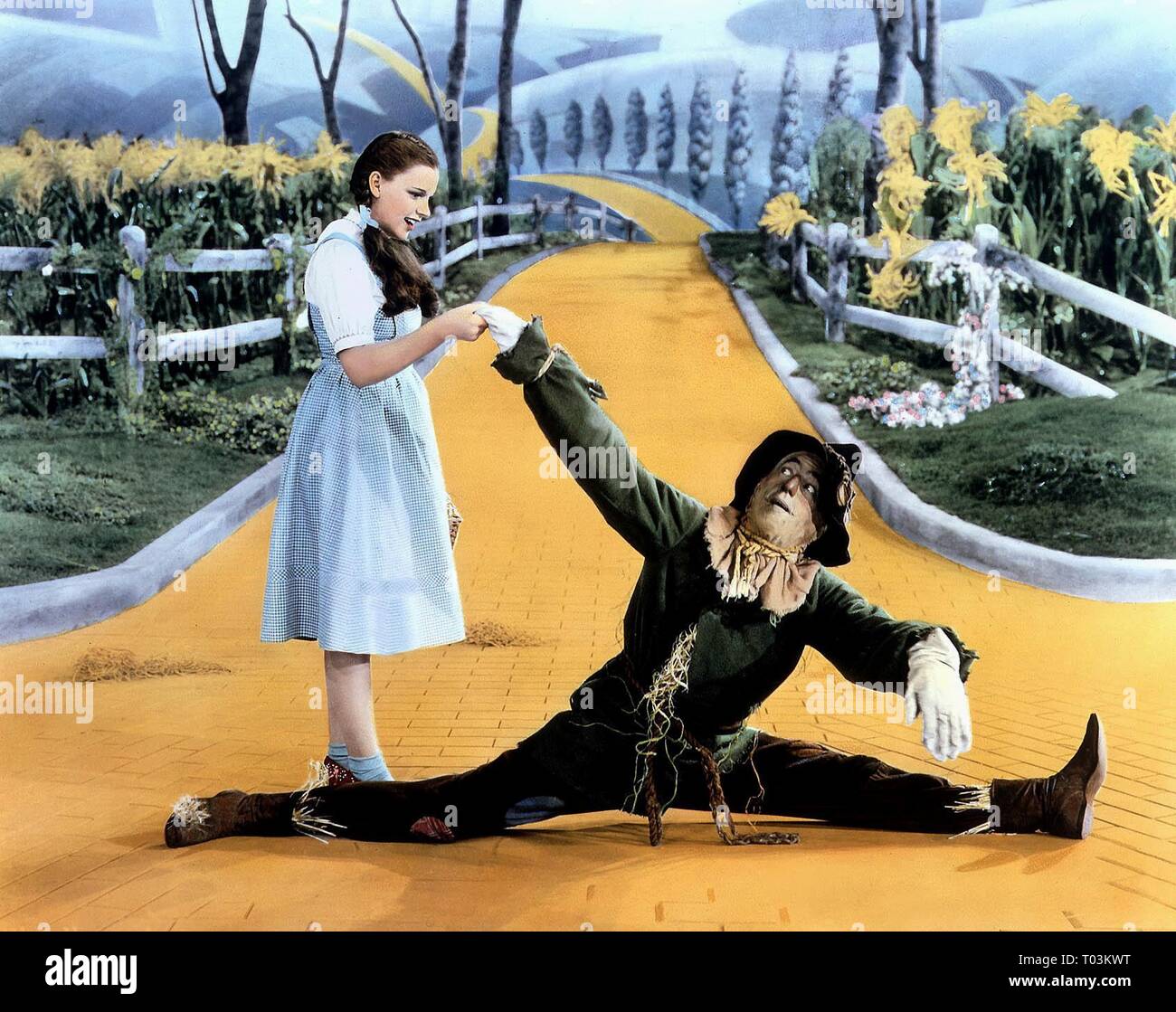JUDY GARLAND, RAY BOLGER, der Zauberer von Oz, 1939 Stockfoto