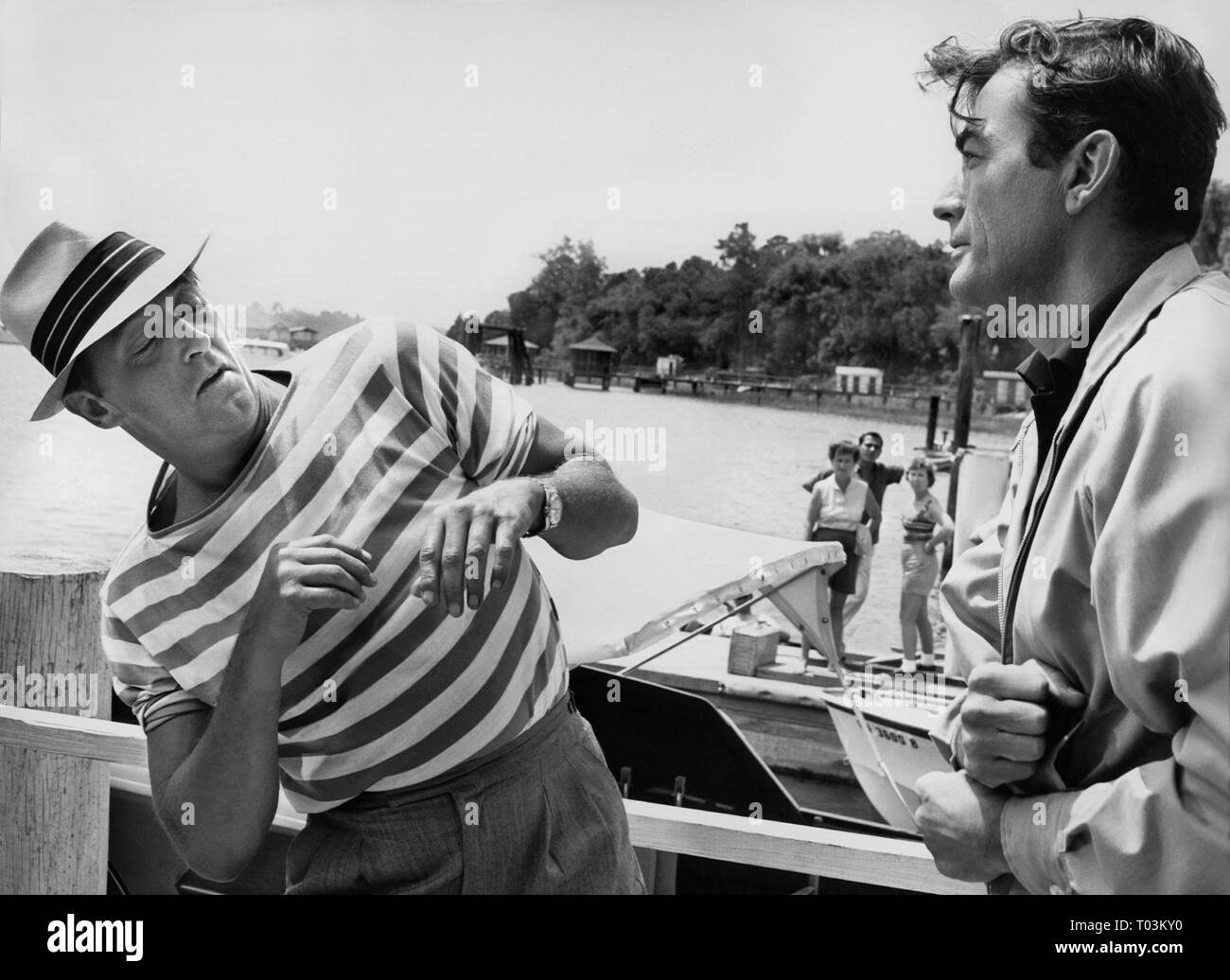 ROBERT MITCHUM, Gregory Peck, Cape Fear, 1962 Stockfoto