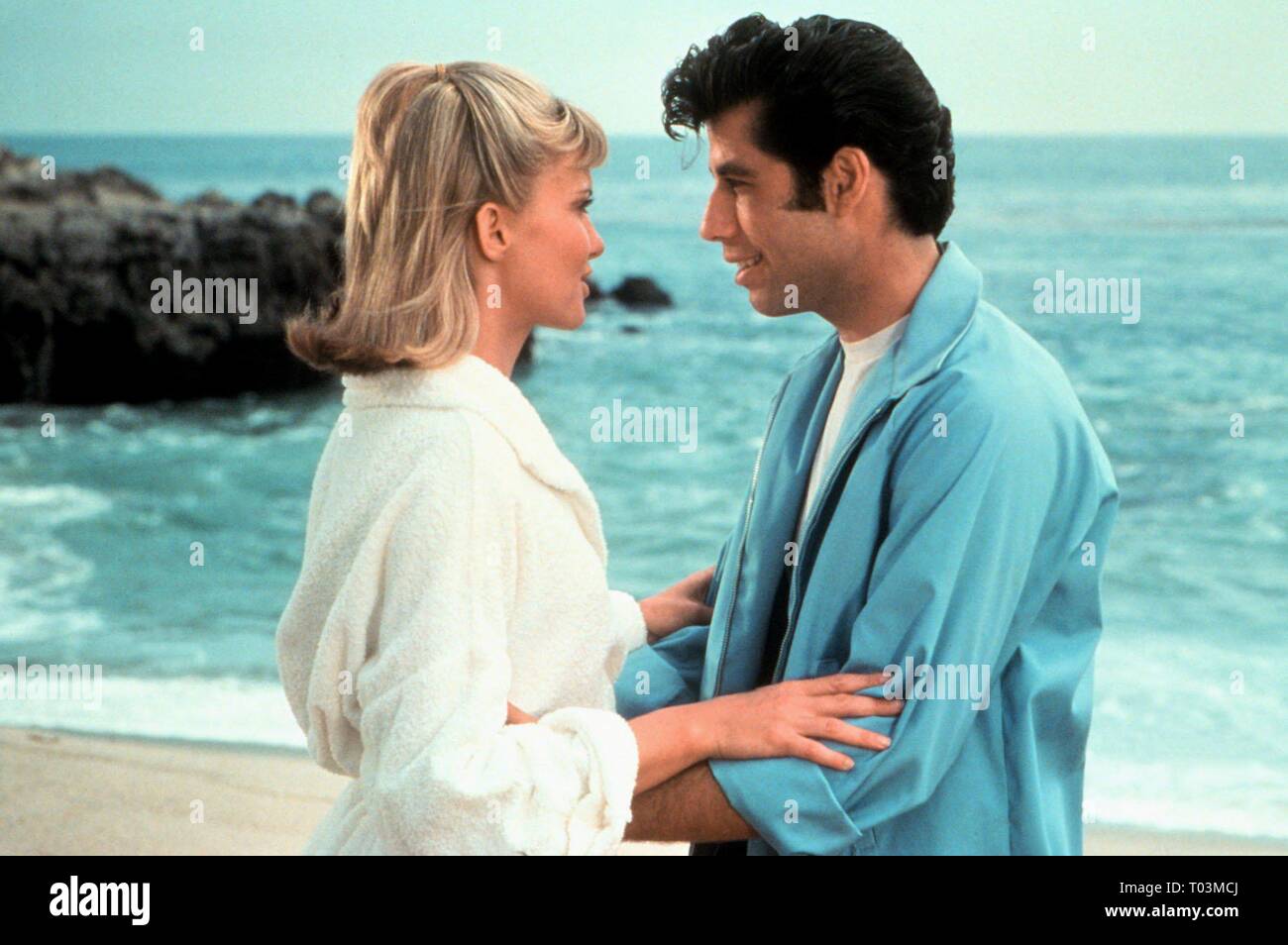 OLIVIA NEWTON-JOHN, John Travolta, Fett, 1978 Stockfoto
