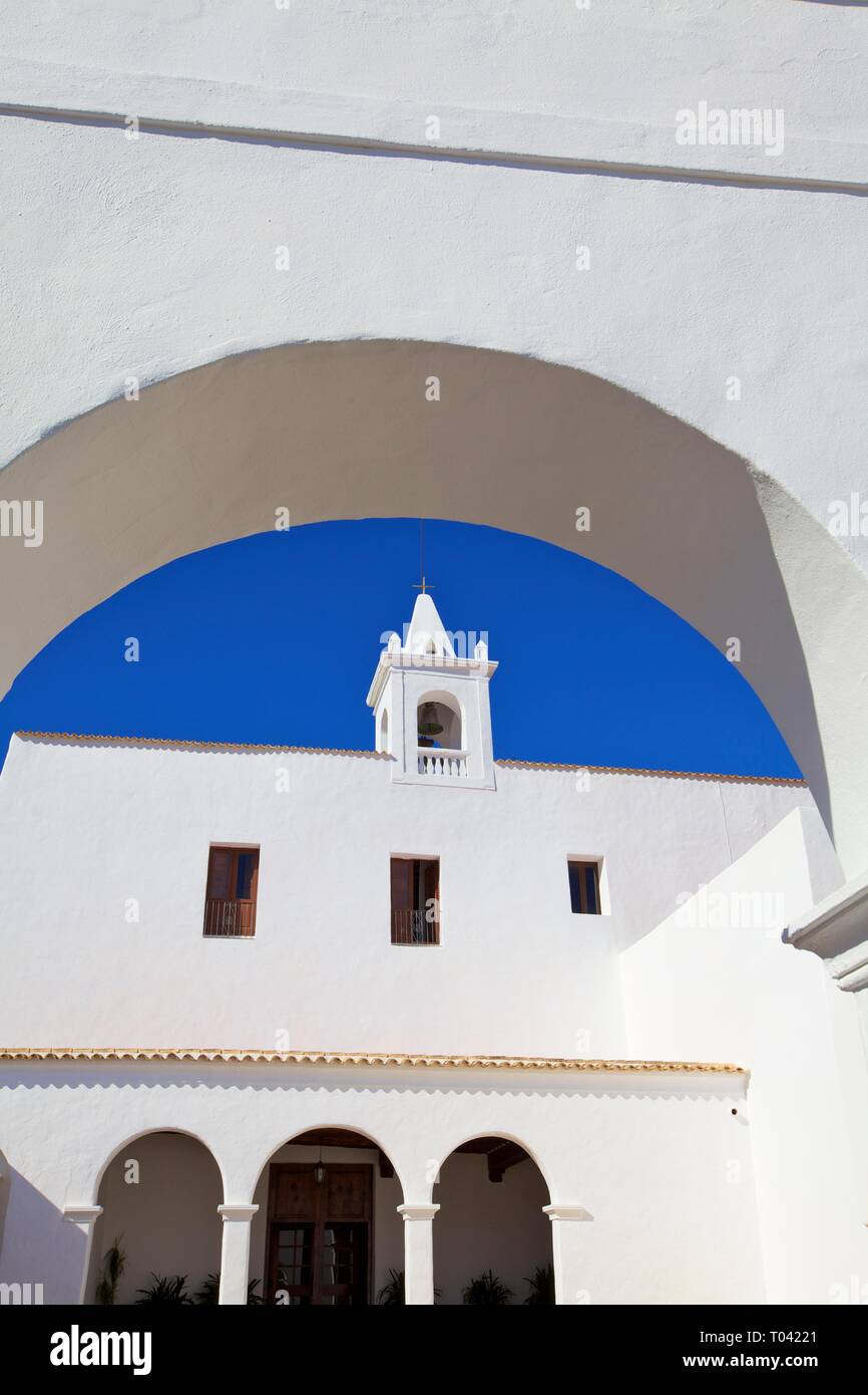 Sant Miquel de Balansat Kirche, Ibiza, Balearen, Spanien Stockfoto