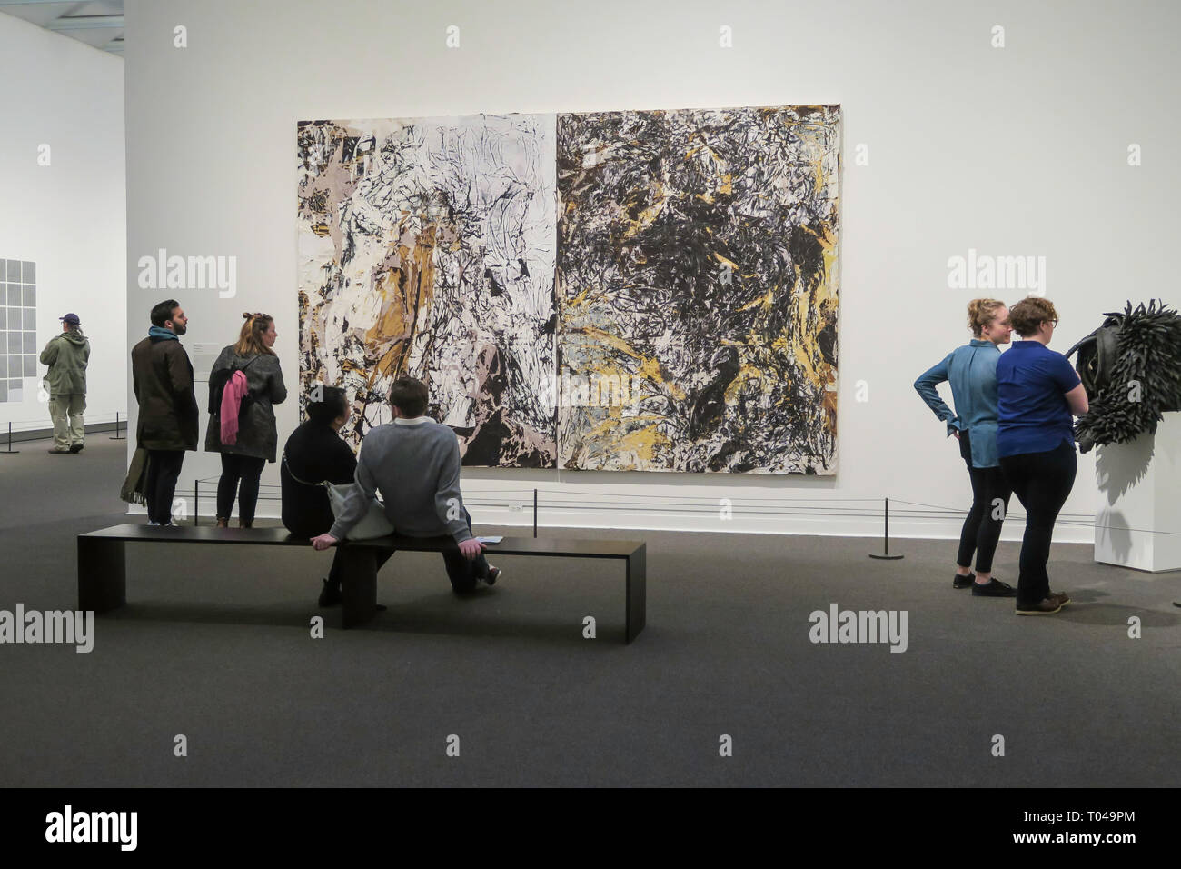 Epische Abstraktion: Pollock zu Herrera Ausstellung im Metropolitan Museum of Art, New York City, USA Stockfoto