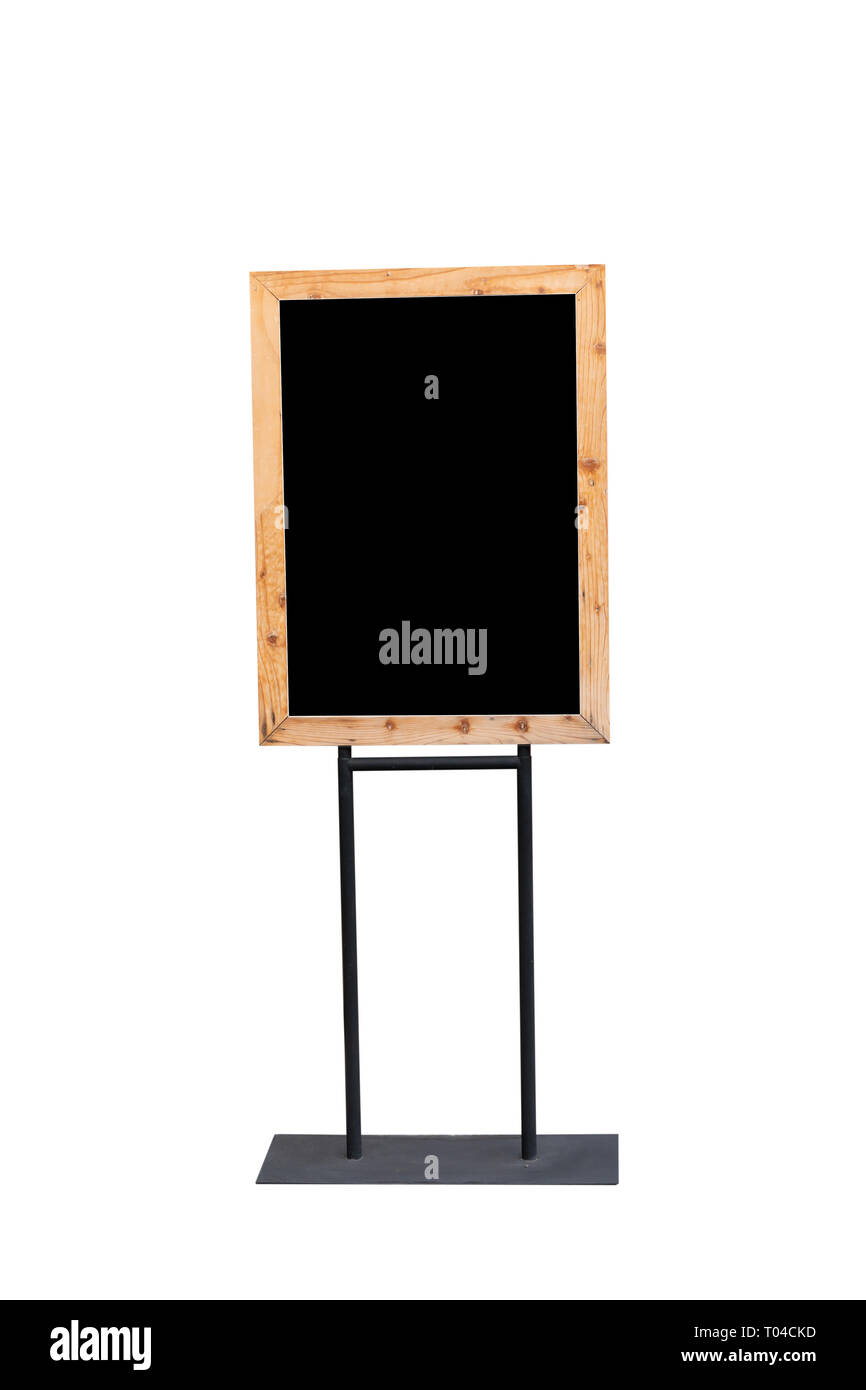 Holz- vertikale Schild mit Kopie Raum, freistellungspfaden. Stockfoto