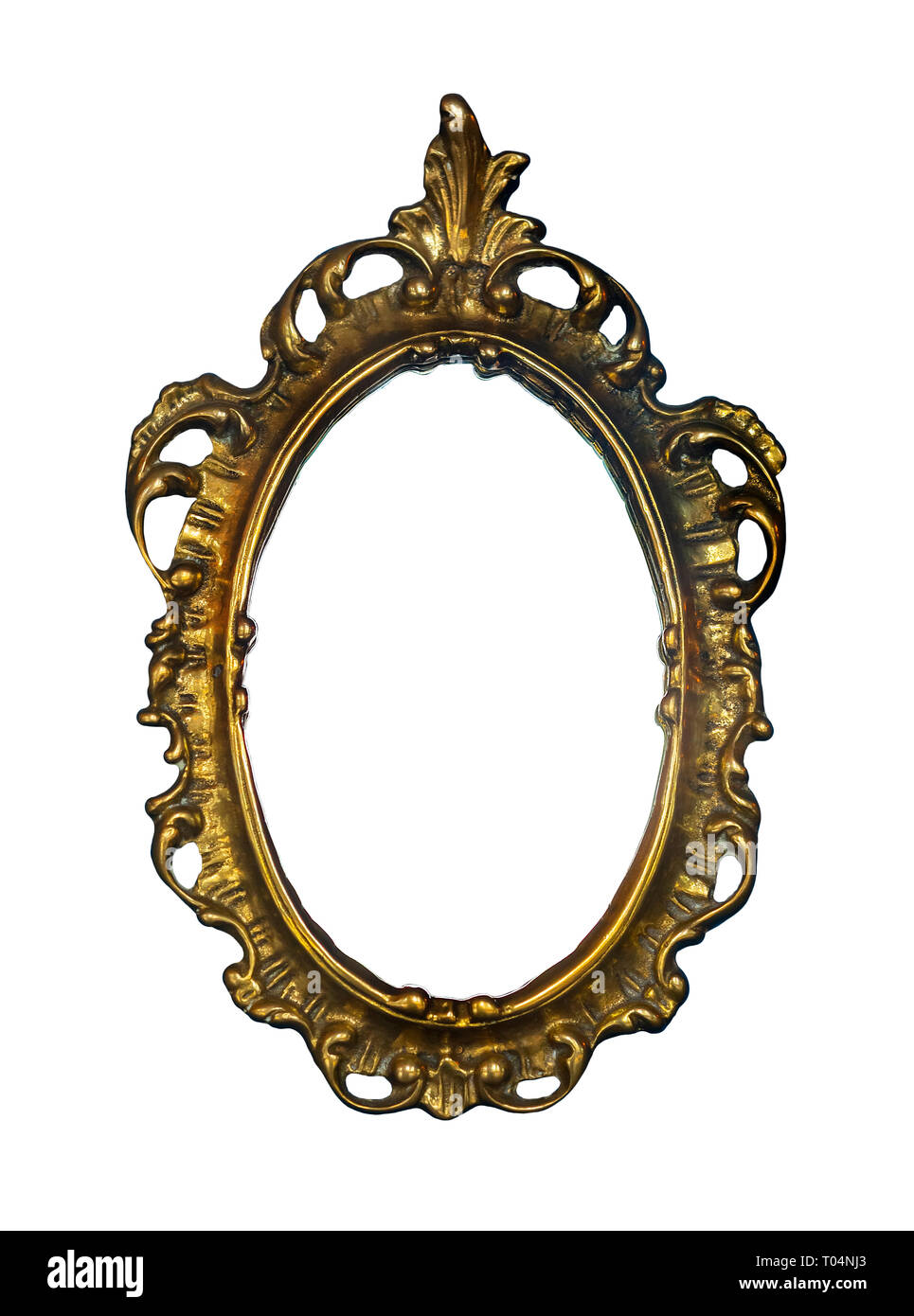Golden vintage Frame für die Malerei oder Spiegel Stockfoto