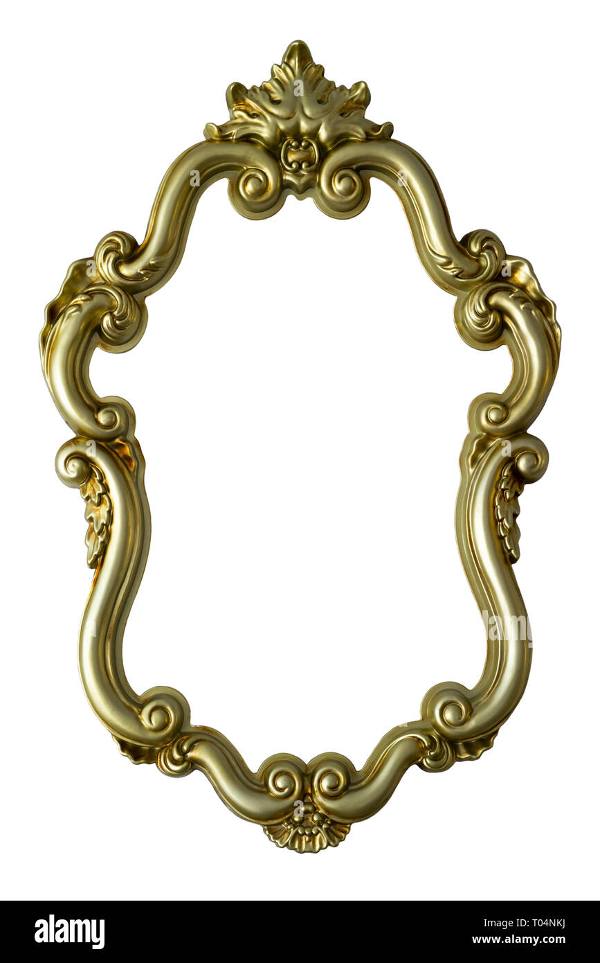 Golden vintage Frame für die Malerei oder Spiegel Stockfoto