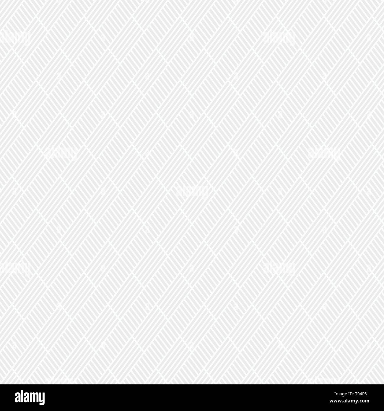 Zusammenfassung nahtlose Muster der kurze diagonale Streifen. Weiße und graue geometrische Struktur. Moderne, elegante Textur. Flache Bauform. Vector Hintergrund. Stock Vektor