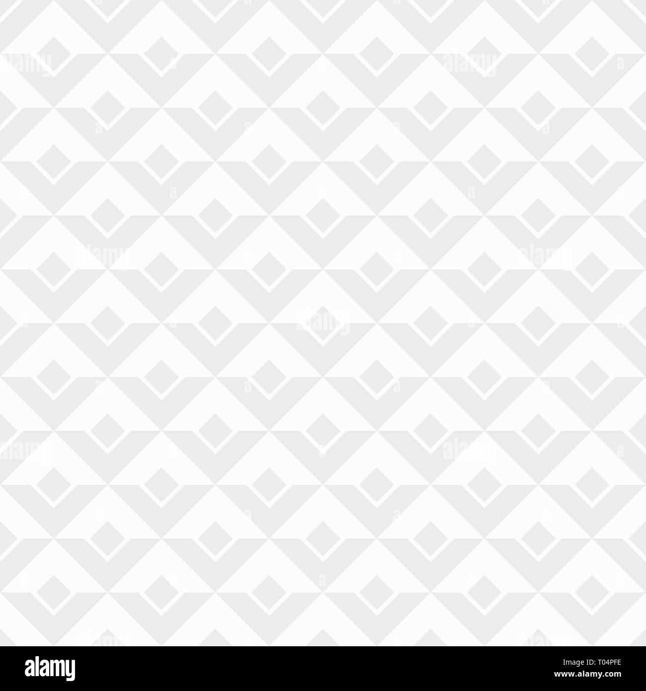 Vektor nahtlose Muster. Geometrische Hintergrund mit Rauten und dreieckige Formen. Weiße und graue geometrische Struktur. Moderne, elegante Textur. Stock Vektor