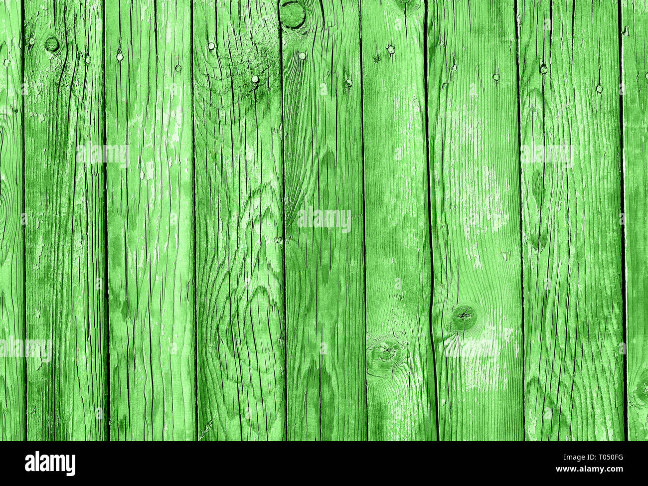 Grünes Holz texturierte Planken. Holz- Hintergrund für St. Patricks Tag Stockfoto