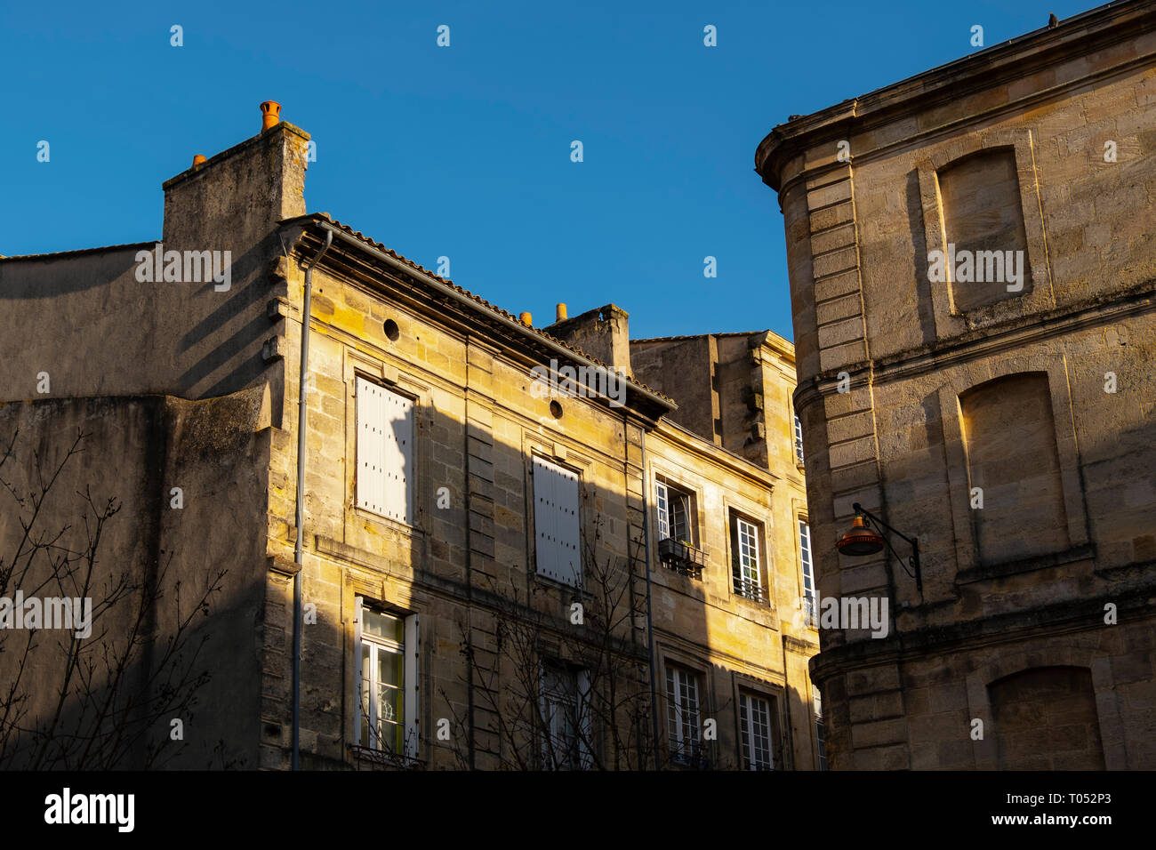 Gebäude in der Altstadt von Bordeaux. Region Aquitanien, Gironde Abteilung. Frankreich Europa Stockfoto
