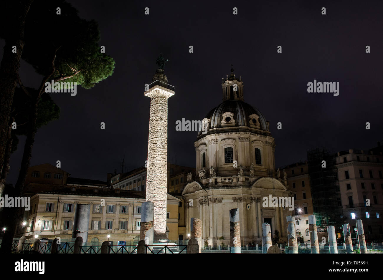 Colonna Traiana Stockfoto