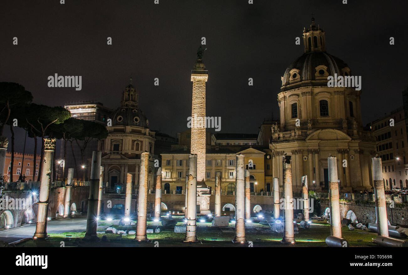 Colonna Traiana Stockfoto