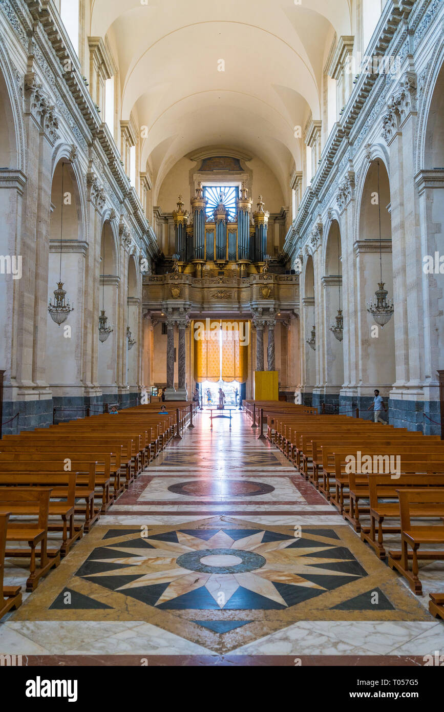 Einen Blick in die Hl. Agatha Kathedrale in Catania. Sizilien, Italien. Stockfoto