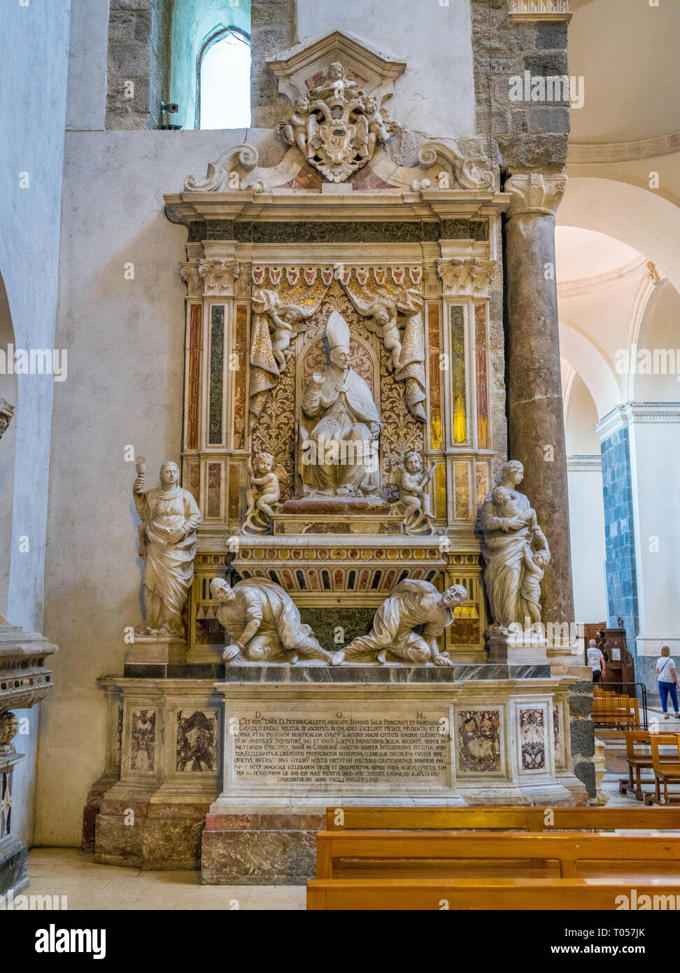 Einen Blick in die Hl. Agatha Kathedrale in Catania. Sizilien, Italien. Stockfoto