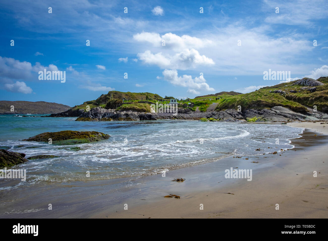 Derrynane Beach, Abbey Island, Ring of Kerry, die Iveragh Halbinsel, Co Kerry, Irland Stockfoto