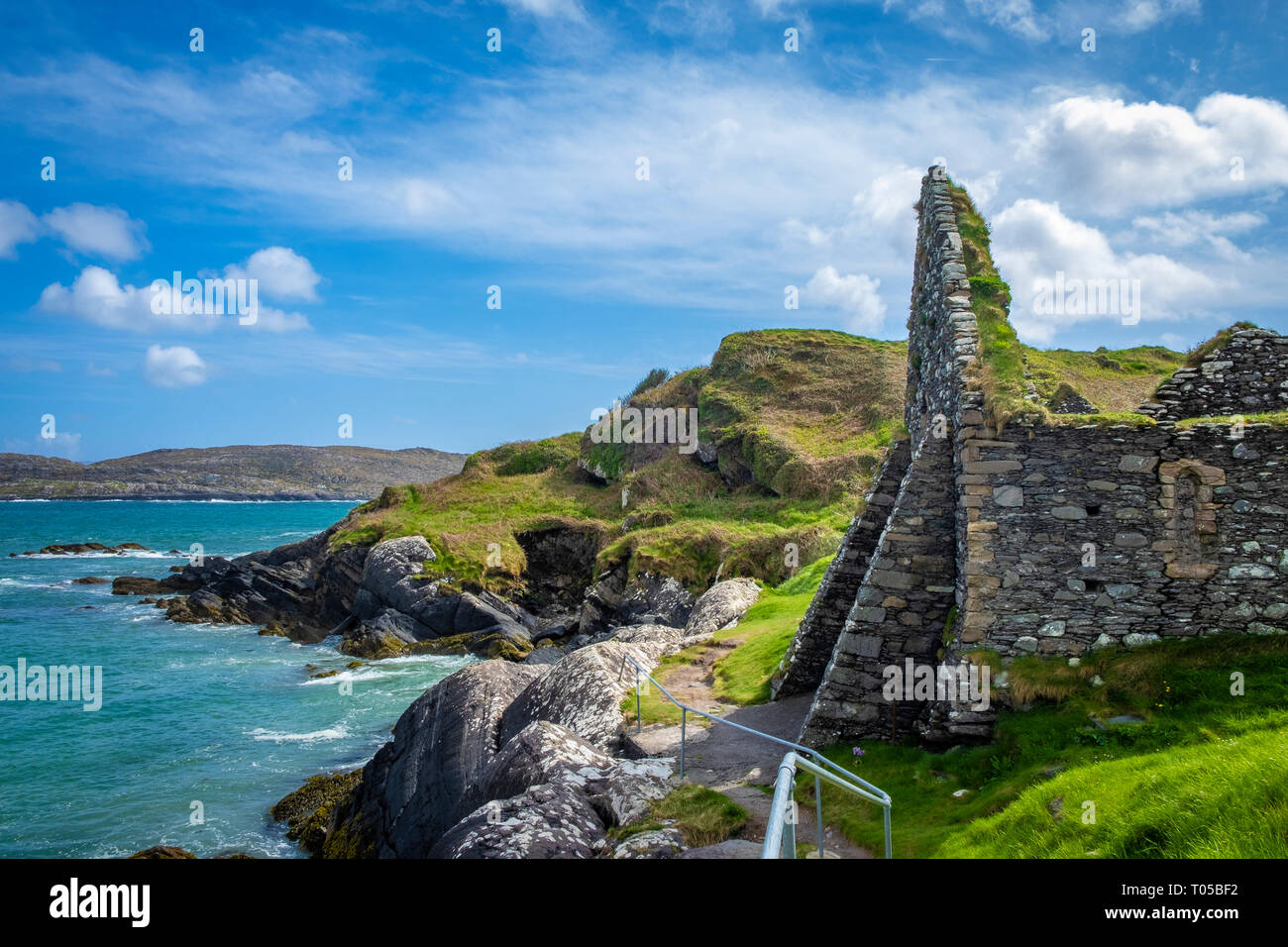 Derrynane Beach, Abbey Island, Ring of Kerry, die Iveragh Halbinsel, Co Kerry, Irland Stockfoto