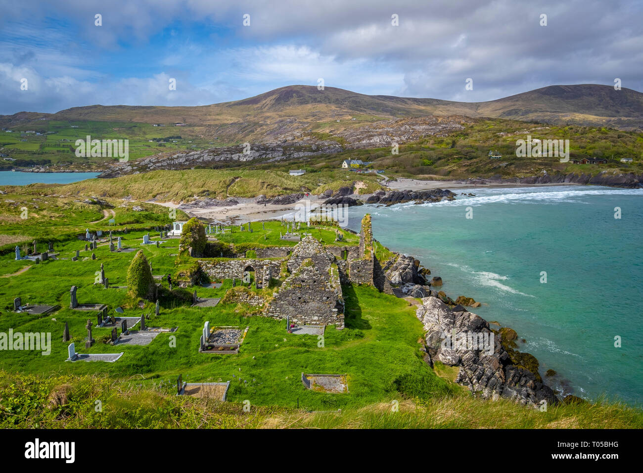 Derrynane Beach, Abbey Island, Ring of Kerry, die Iveragh Halbinsel, Co Kerry, Irland Stockfoto