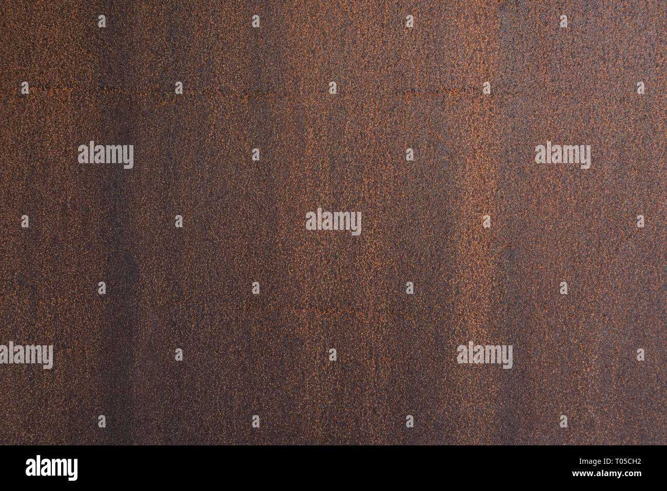 Textur der rostigen Blech. Braunen Hintergrund für Design Stockfoto