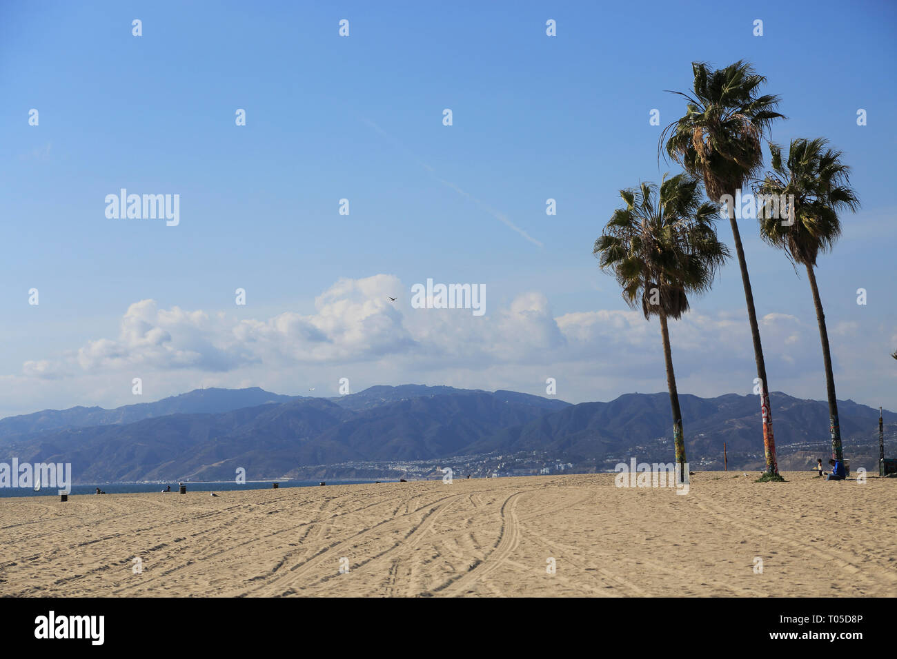 Venice Beach, Malibu Berge, Los Angeles, Kalifornien, USA Stockfoto