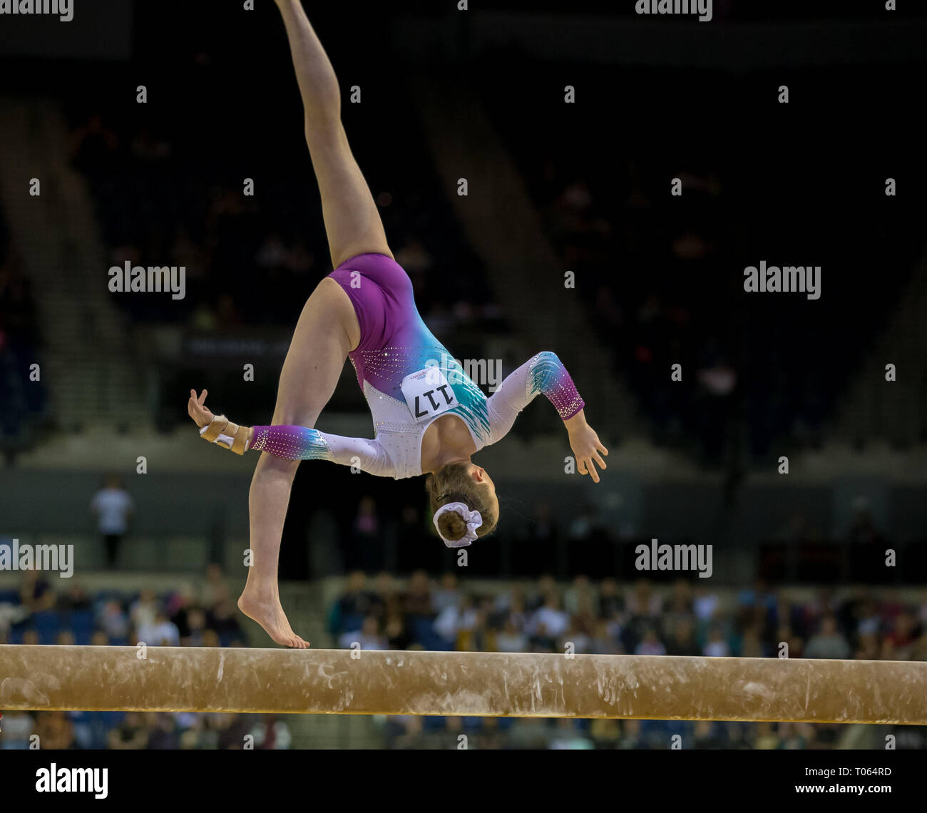 Liverpool, Großbritannien. 17 Mär, 2019. Gymnastik Britischen Meisterschaften Tag 4; Quelle: Aktion Plus Sport Bilder/Alamy leben Nachrichten Stockfoto