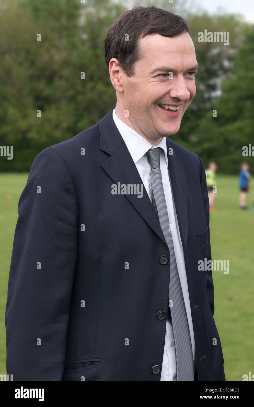 Ex-Finanzminister George Osborne, nun Herausgeber der Evening Standard Zeitung Stockfoto