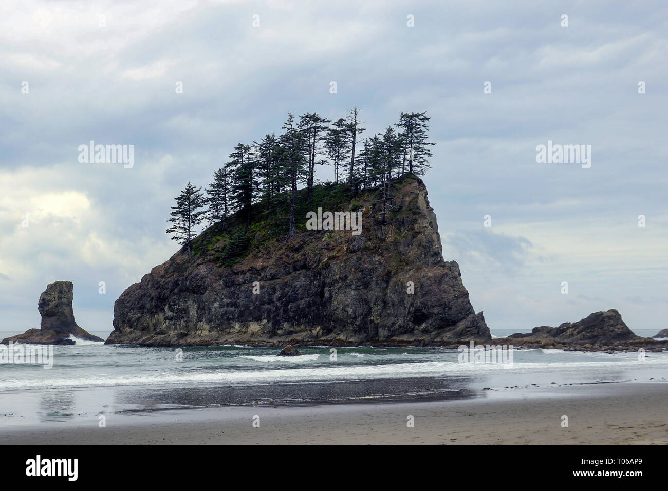 Zweiten Strand in Olympic Nationalpark, Washington, USA Stockfoto