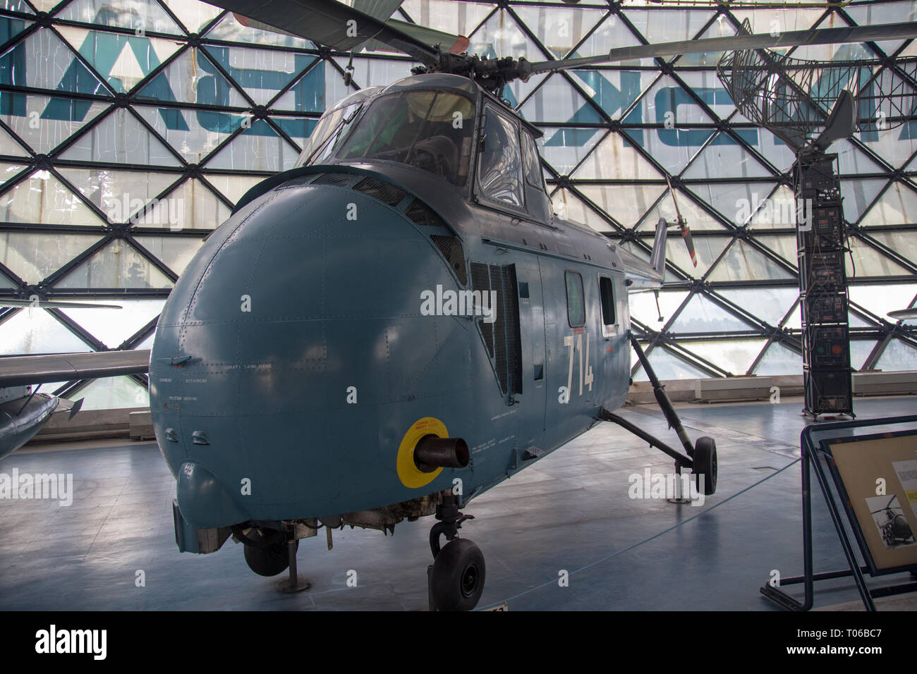 Sikorsky/Westland/Soko S-55 Mk-5 Hubschrauber am Display in serbischen Aeronautical Museum in Belgrad Stockfoto