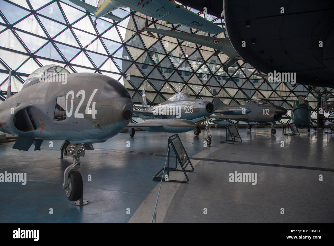 Lockheed ES-33 A-1 LO Flugzeug am Display in serbischen Aeronautical Museum in Belgrad Stockfoto