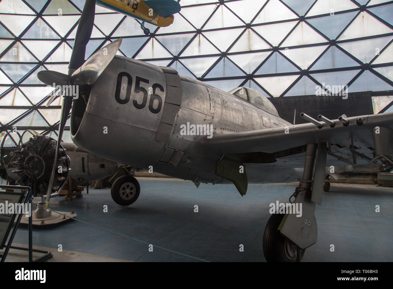 Republik F-47D-40-RE Thunderbolt Flugzeug in serbischen Aeronautical Museum in Belgrad Stockfoto