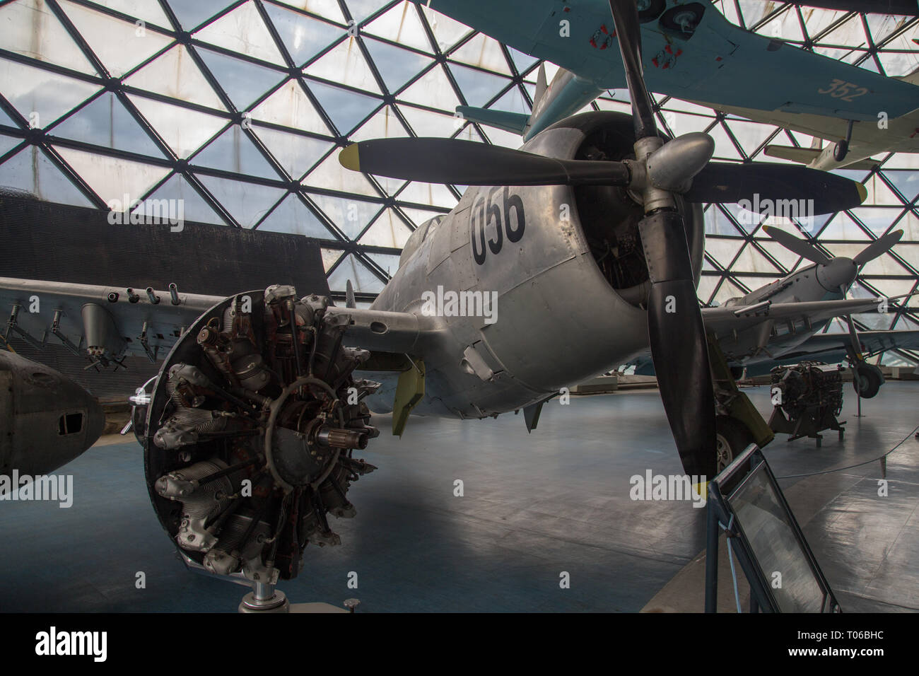 Republik F-47D-40-RE Thunderbolt Flugzeug in serbischen Aeronautical Museum in Belgrad Stockfoto