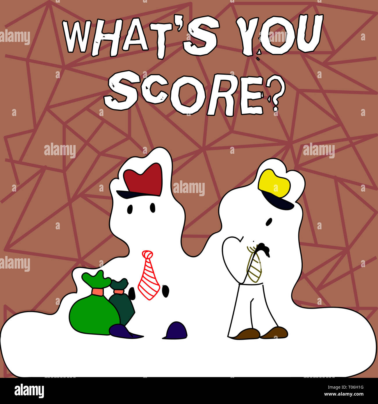 Text Zeichen zeigen, was S Sie punkten. Business foto Präsentation persönliche individuelle Bewertung durchschnittliche Ergebnisse Statistiken sagen Abbildung von zwei Männern stehen Wi Stockfoto