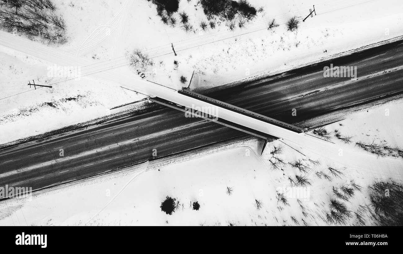 Wenn linien Kreuz ... Stockfoto