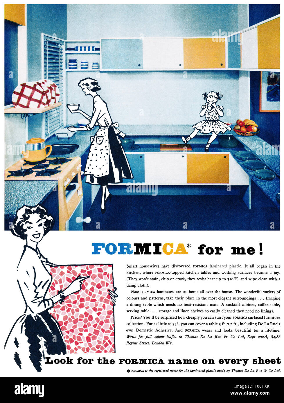 1950s Kitchen Advert Stockfotos Und Bilder Kaufen Alamy